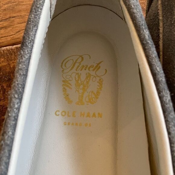 Cole haan pinch weekender LX penny loafer sneakers gray suede size 6 - Picture 5 of 8